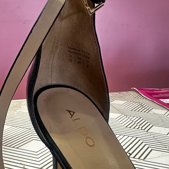 🖤 Aldo Black Ankle-Strap Heels 🖤 - Picture 3 of 4